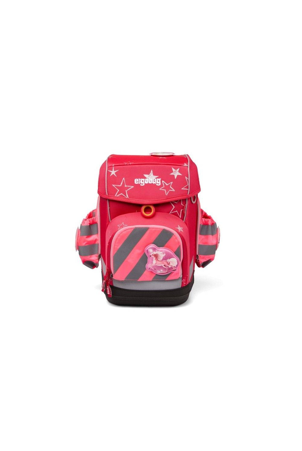 ergobag safety set side pocket with reflector pink