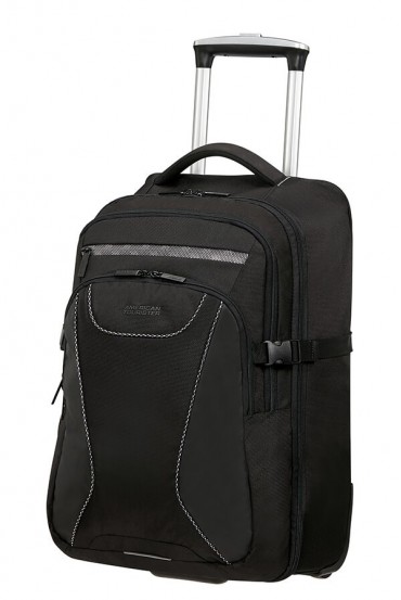 AT laptop backpack Work 15.6 inch 2 wheel Reflect Black