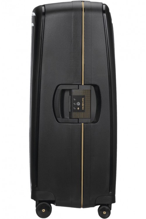 Samsonite S Cure DLX 81cm 138Liter 4 wheel case Black Gold
