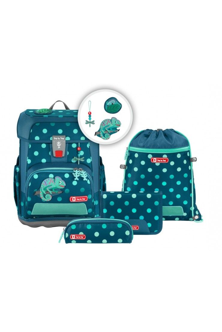 School backpack set Step by Step Cloud 5 pieces Tropical Chameleon