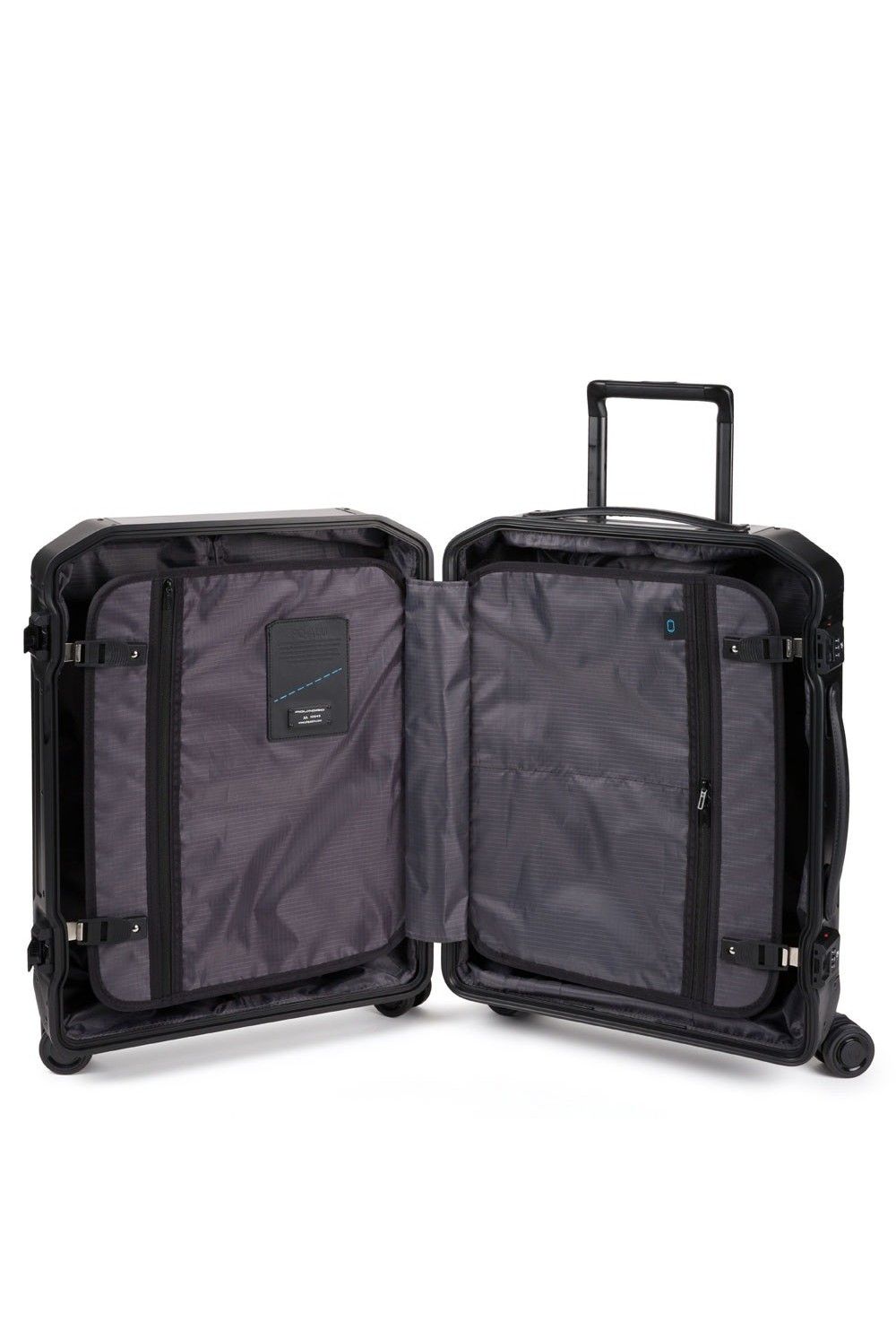 Valise aluminium Collezione Piquadro 55cm 4 roues bagage à main
