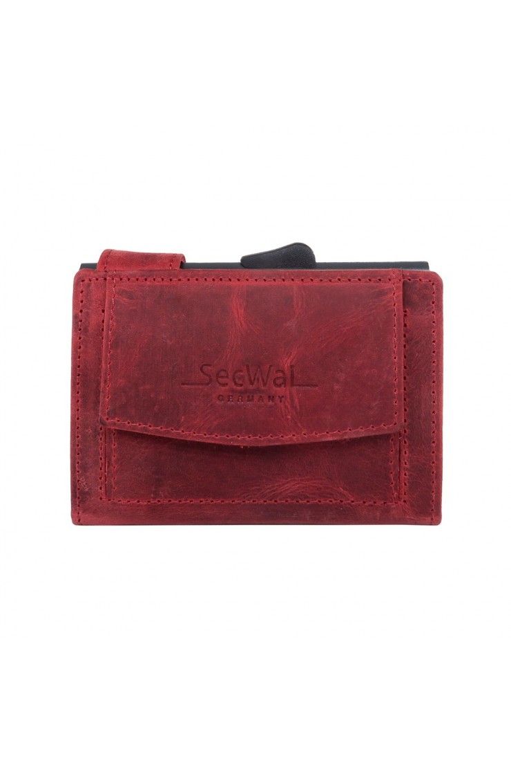 SecWal Card Case DK Leather Hunter Red
