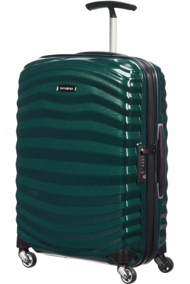 Samsonite Lite Shock 55 4 wheel carry-on luggage Dark Green