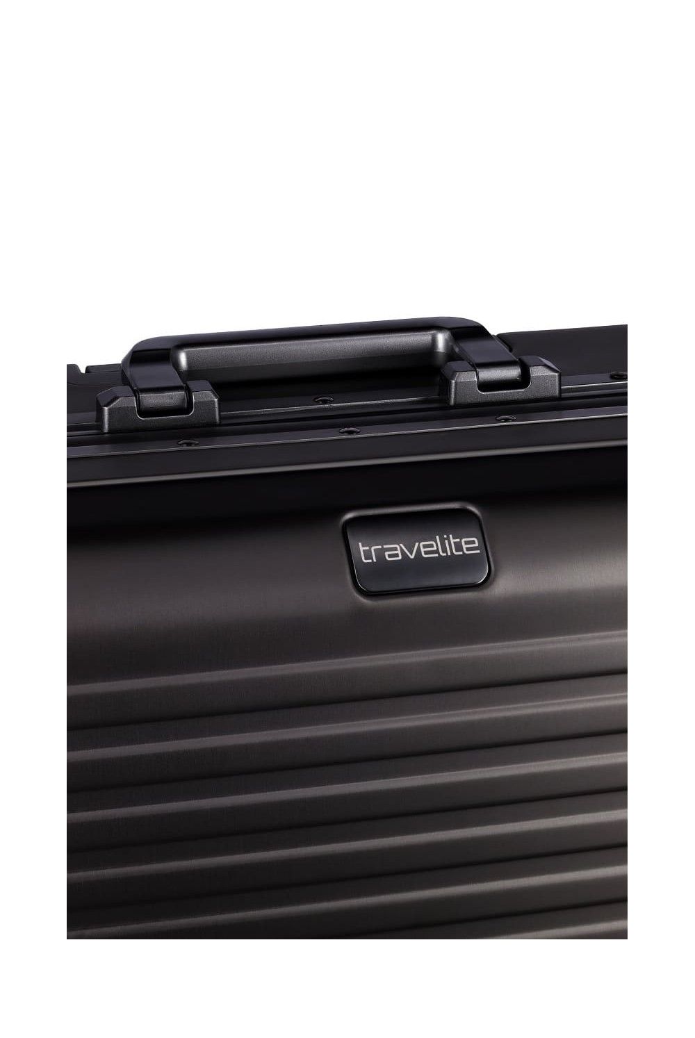 Aluminium Koffer Travelite NEXT 55 4 Rad Handgepäck schwarz