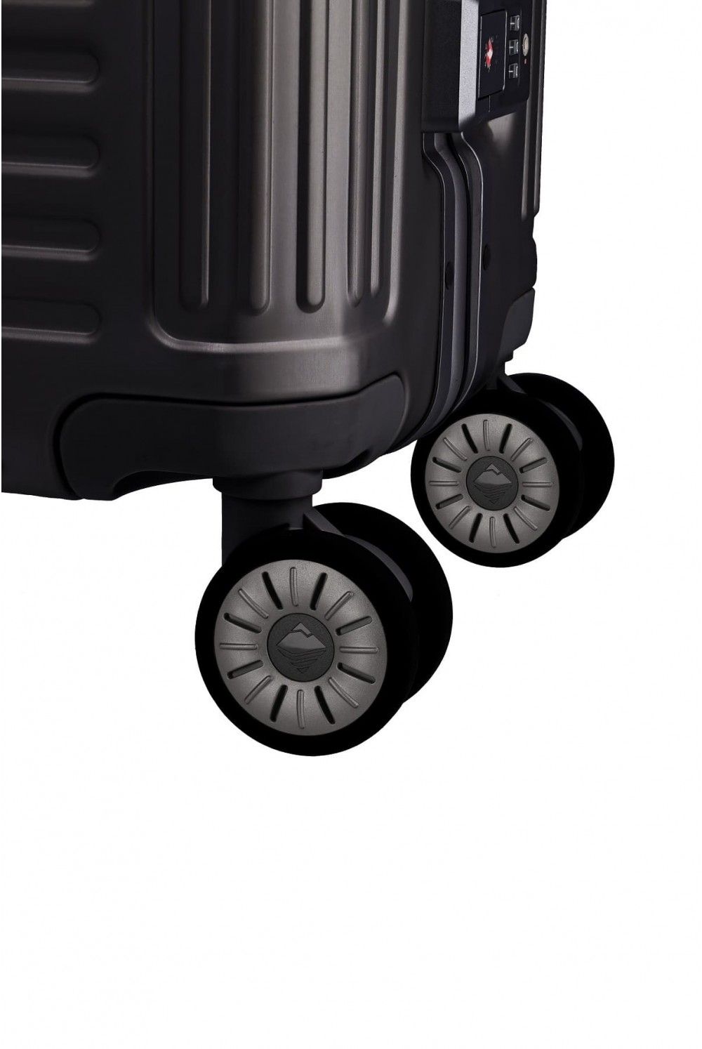 Aluminium Koffer Travelite NEXT 55 4 Rad Handgepäck schwarz