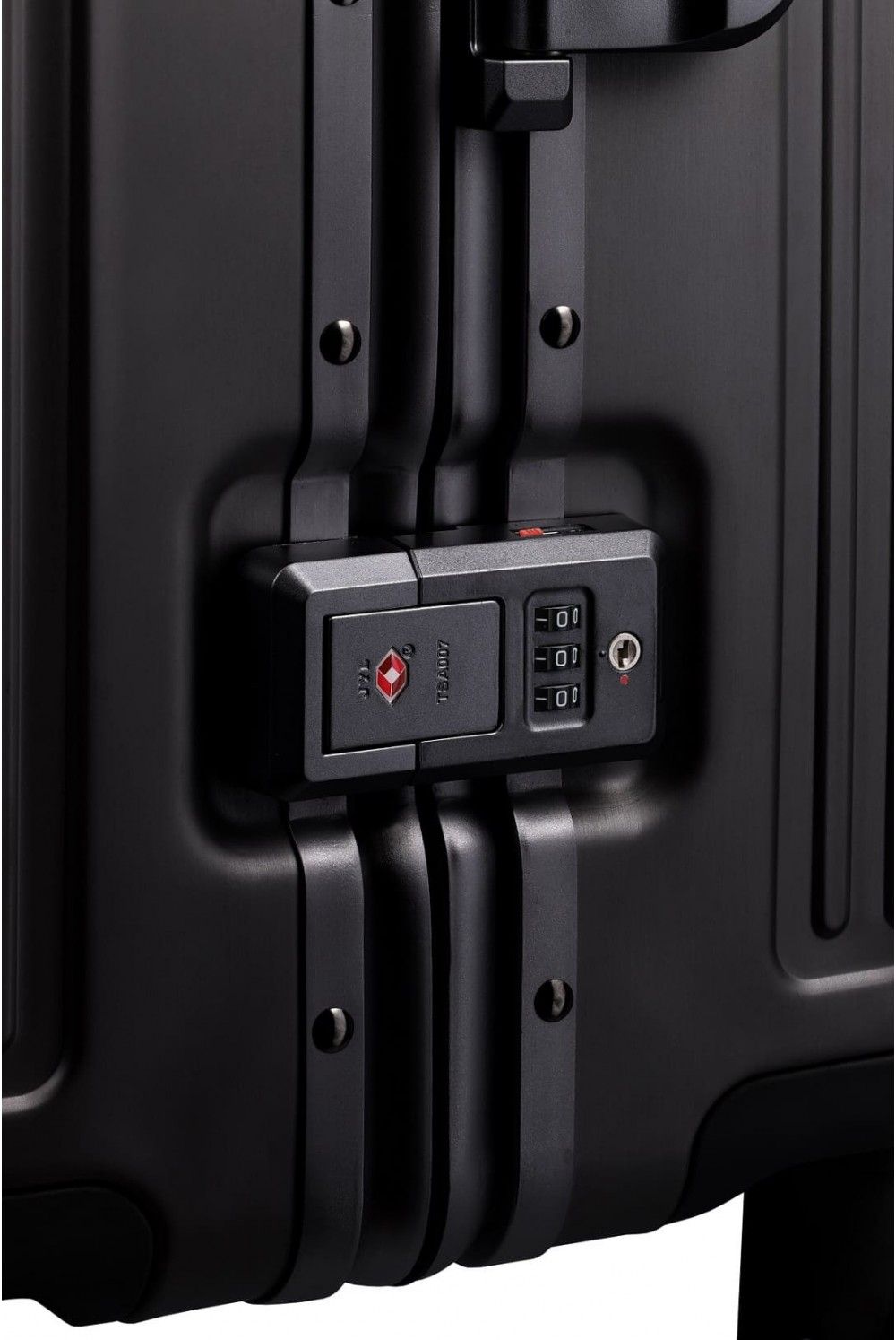 Aluminum case Travelite NEXT 55 4 wheel hand luggage black