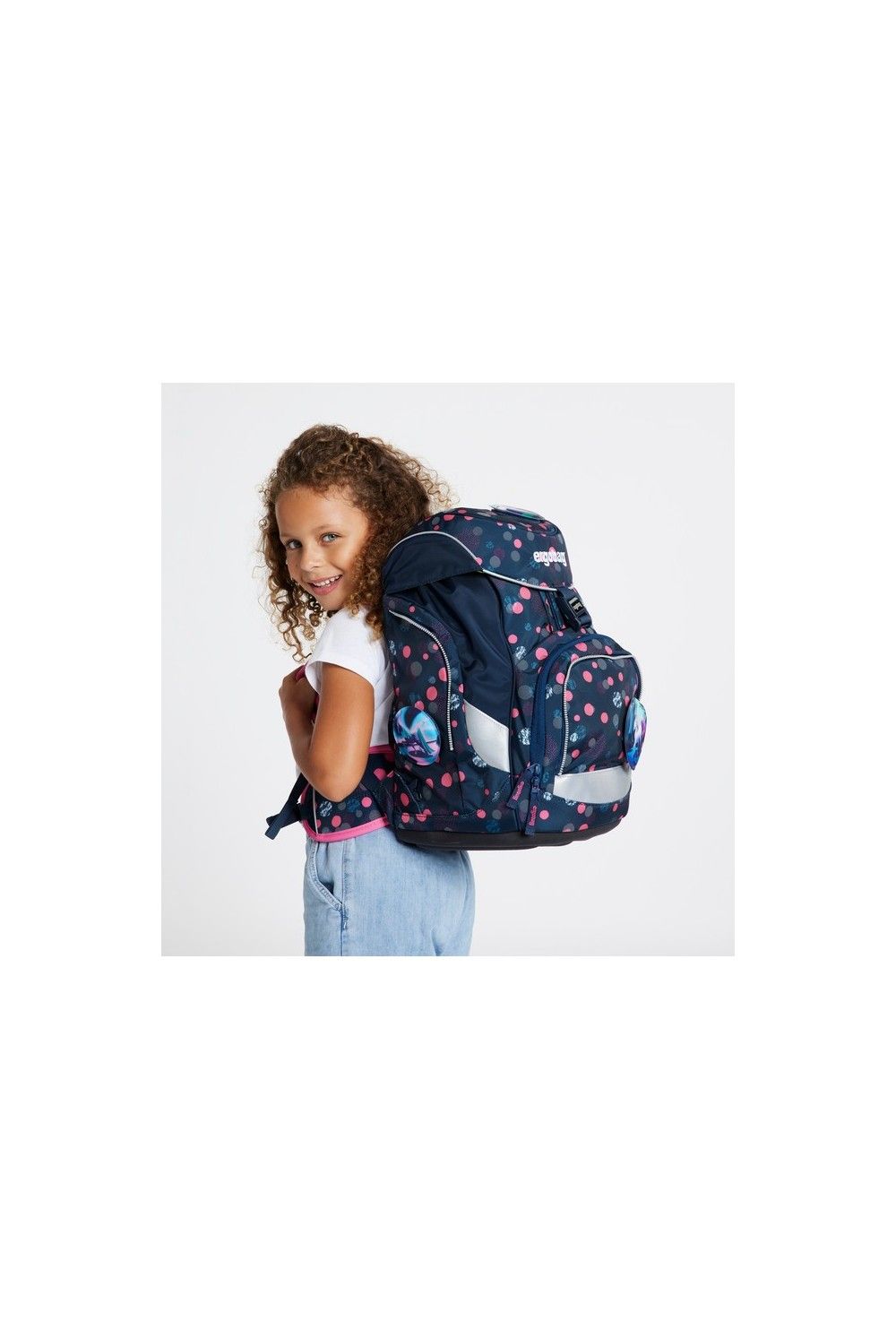 ergobag pack school backpack set 6 pieces PhantBärsiewelt Glow