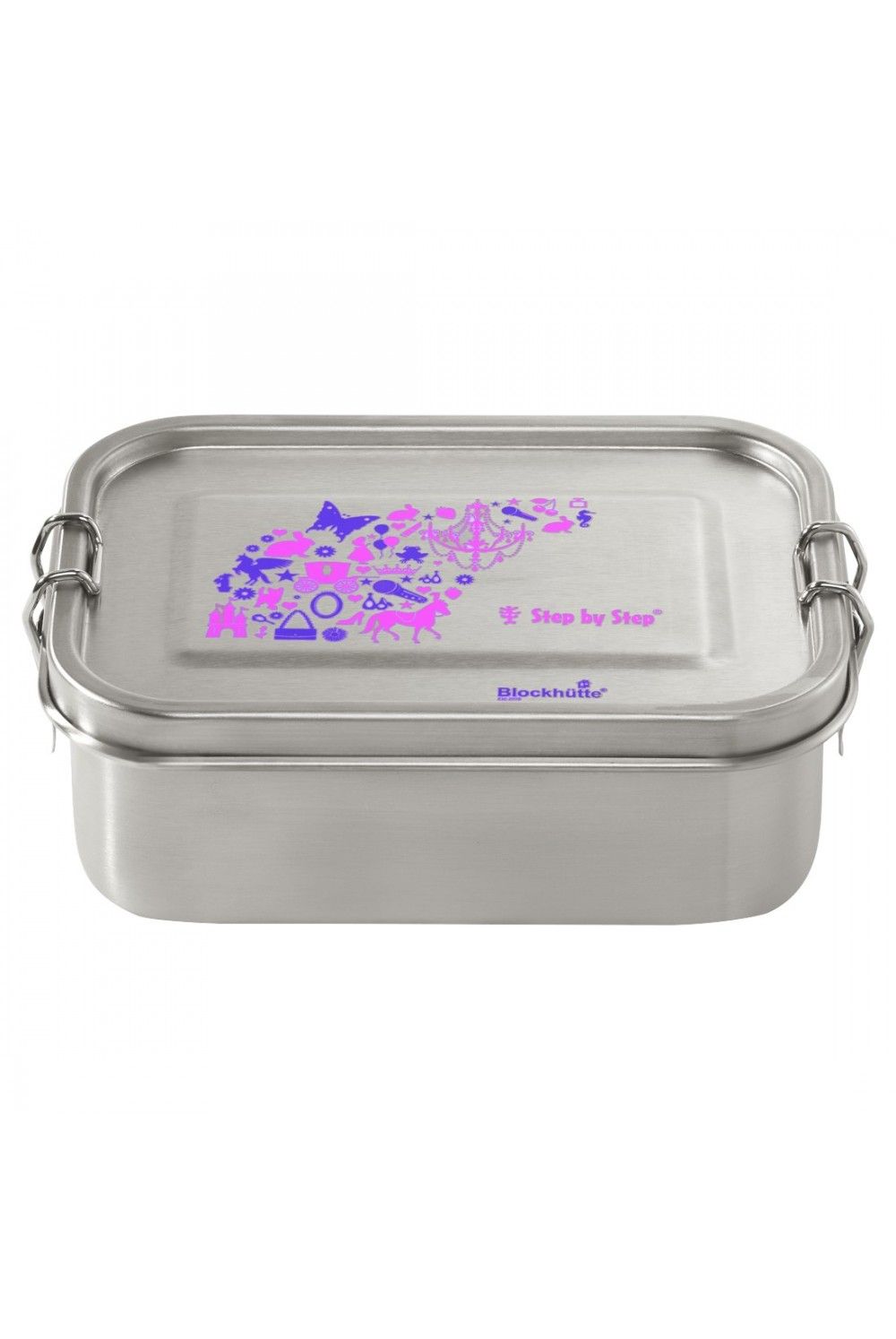 Step by Step Lunchbox Stainless Steel Purple & Rose