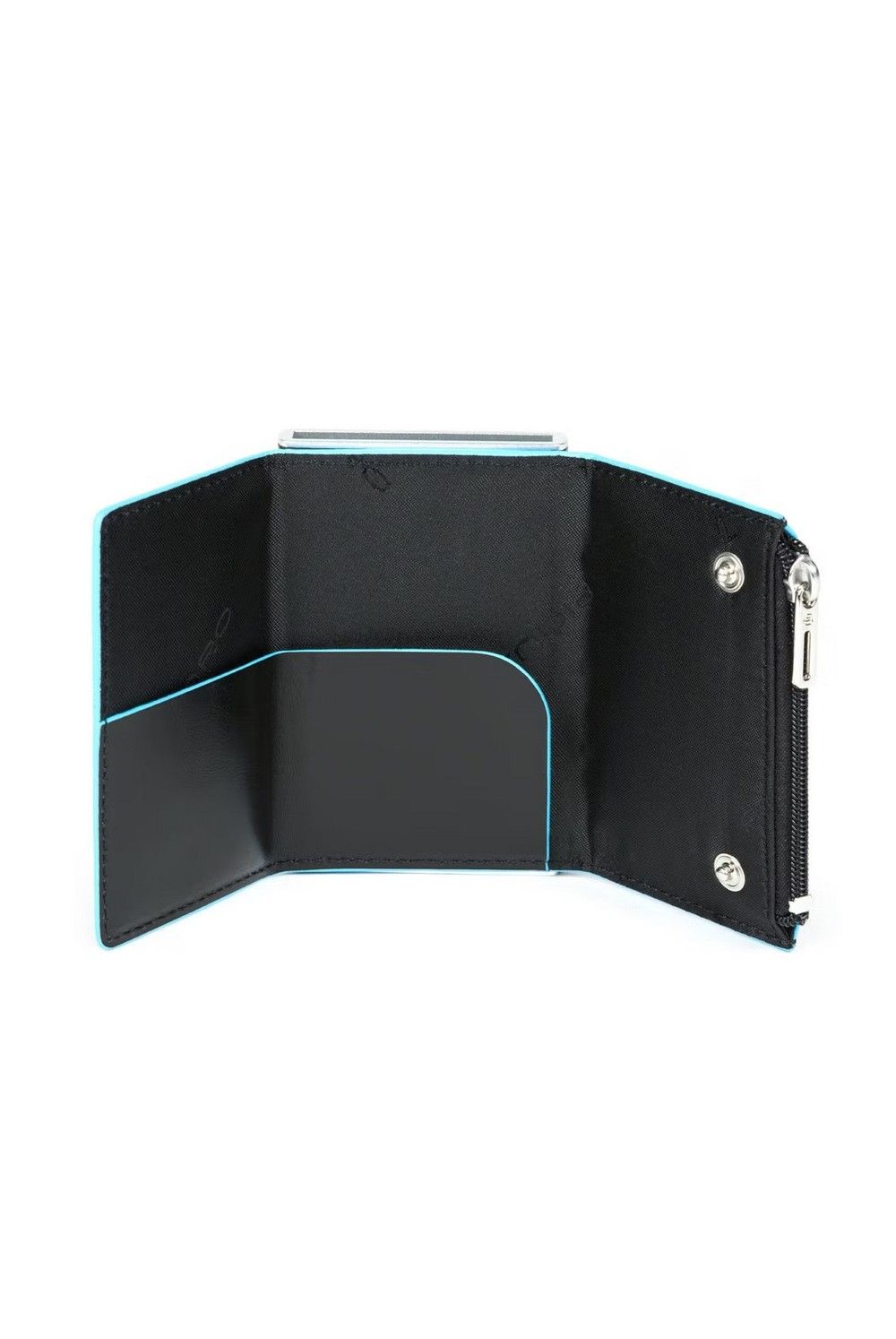 Piquadro credit card case Blue Square coin pocket