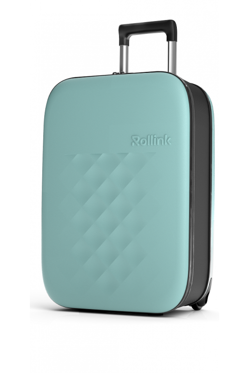 Suitcase hand luggage foldable Rollink Flex Vega 2 wheel 55cm Aqua