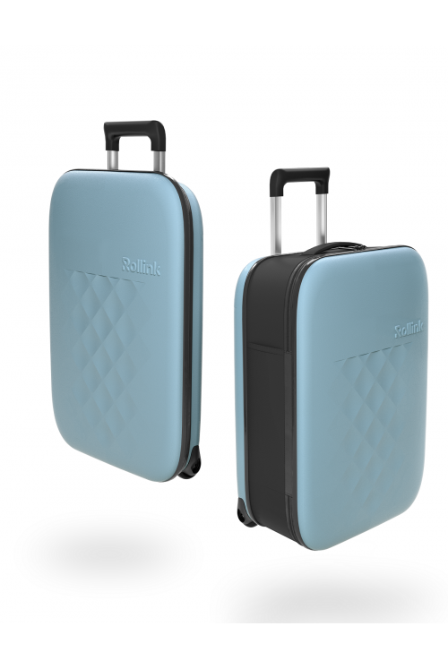 Suitcase hand luggage foldable Rollink Flex Vega 2 wheel 55cm