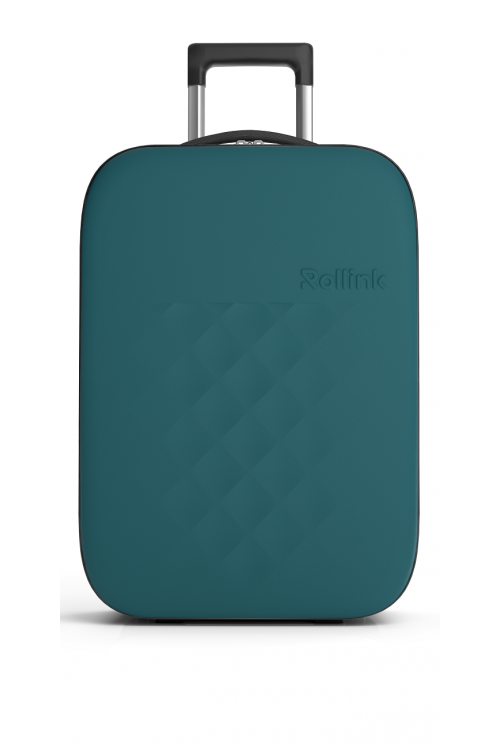 Suitcase hand luggage foldable Rollink Flex Vega 2 wheel 55cm Deep Lagoon