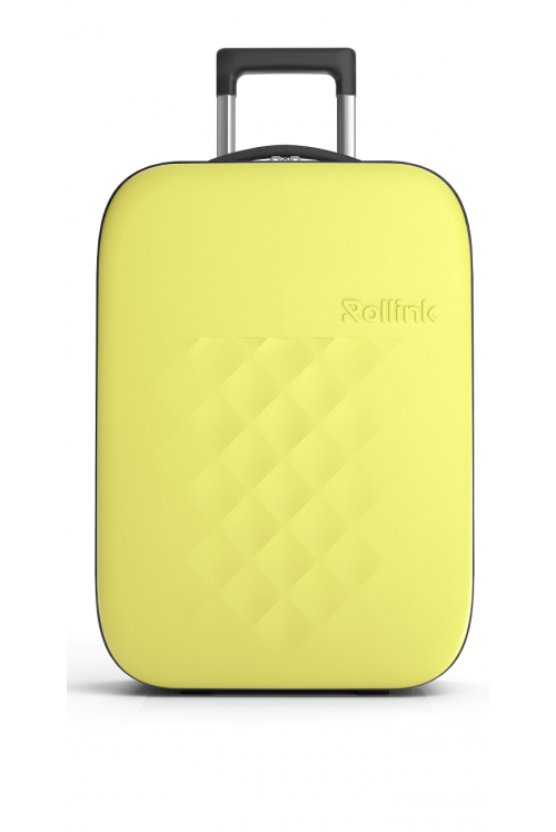 Suitcase hand luggage foldable Rollink Flex Vega 2 wheel 55cm Yellow Iris