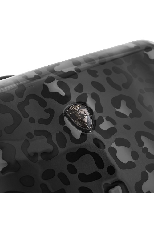 Suitcase Heys Black Leopard 4 Rad Large 76cm expandable