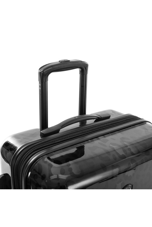 Suitcase Heys Black Leopard 4 Rad Large 76cm expandable