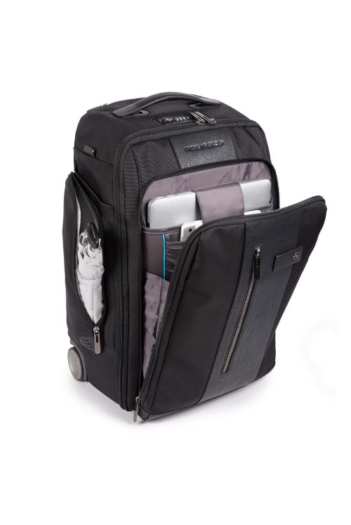 Laptop backpack with wheels Piquadro ECO 15.6 inches with USB port