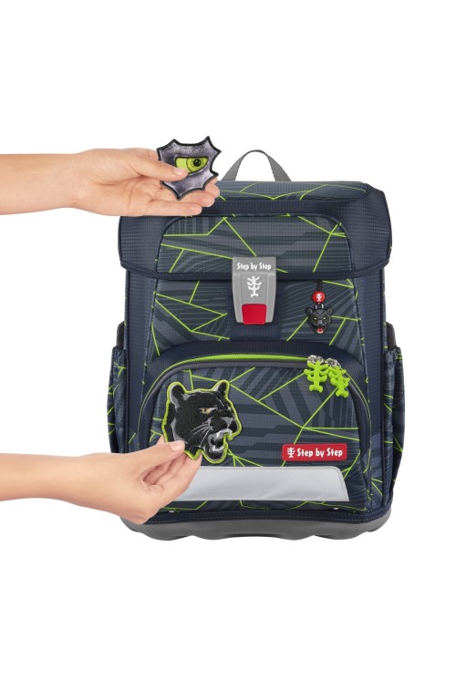 School backpack set Step by Step Cloud 5 pieces Dark Cat