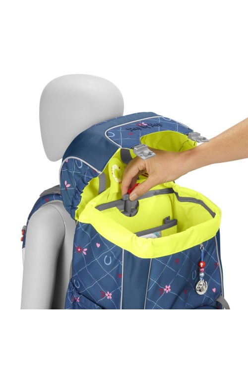 Step by Step Giant school backpack 5 parts Horse Lima