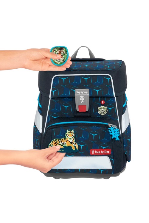 School backpack set Step by Step Space SHINE 5 pieces Tiger Night Kimba