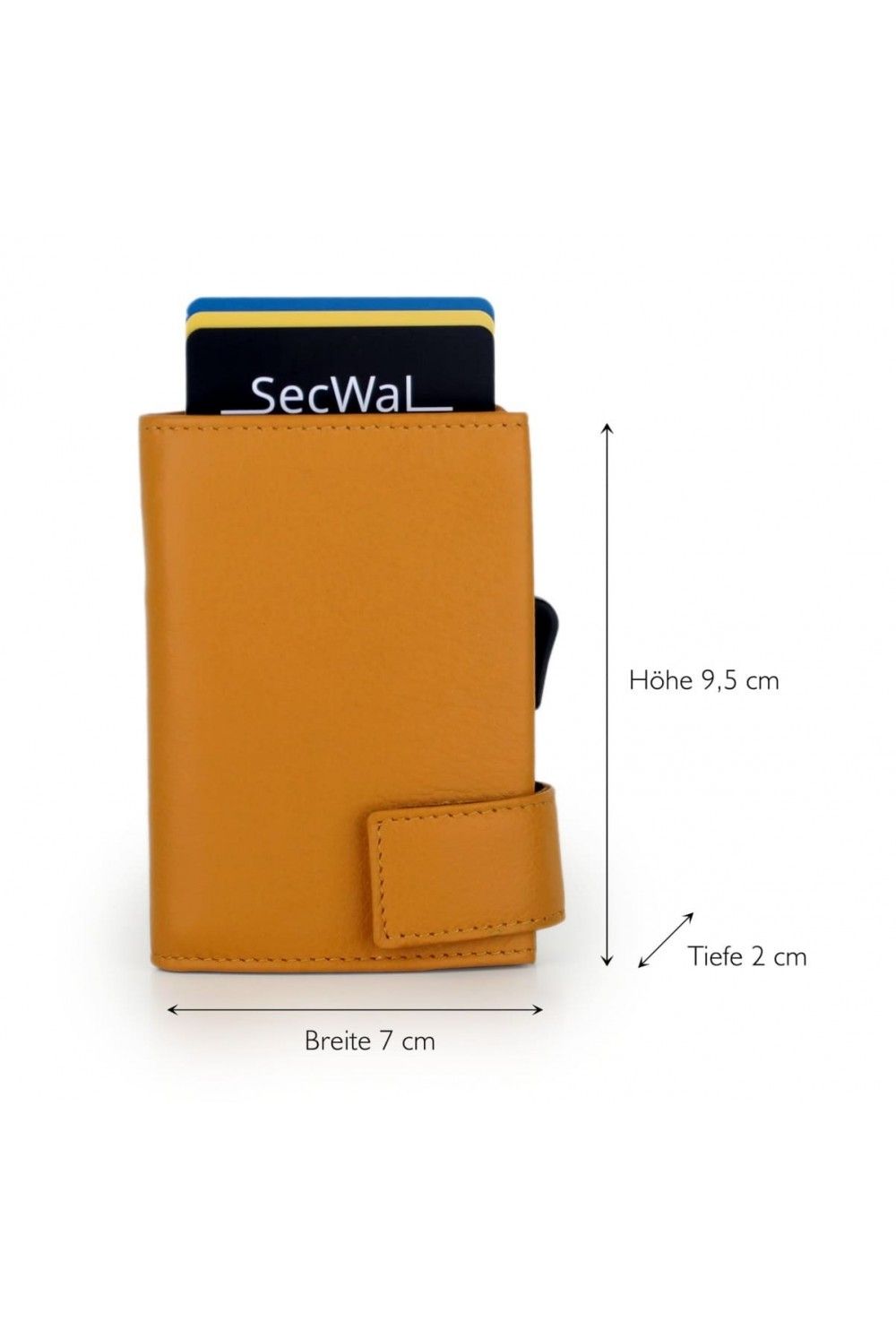 Porte-cartes SecWal RV Leather Jaune