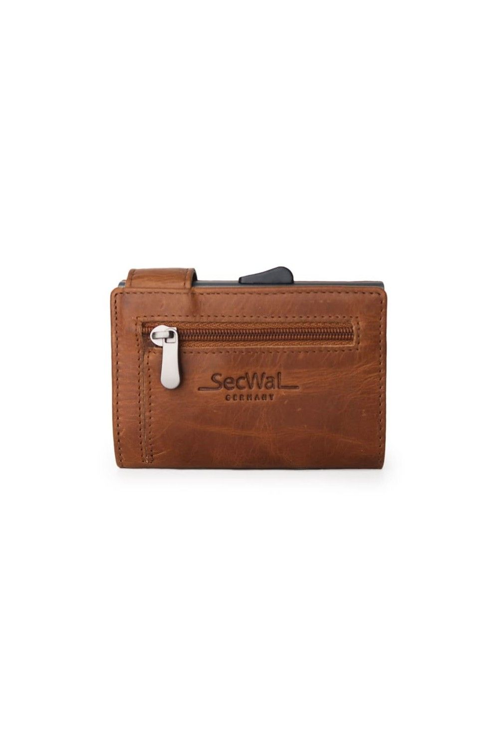 SecWal Card Case XL RV Leather Cognac