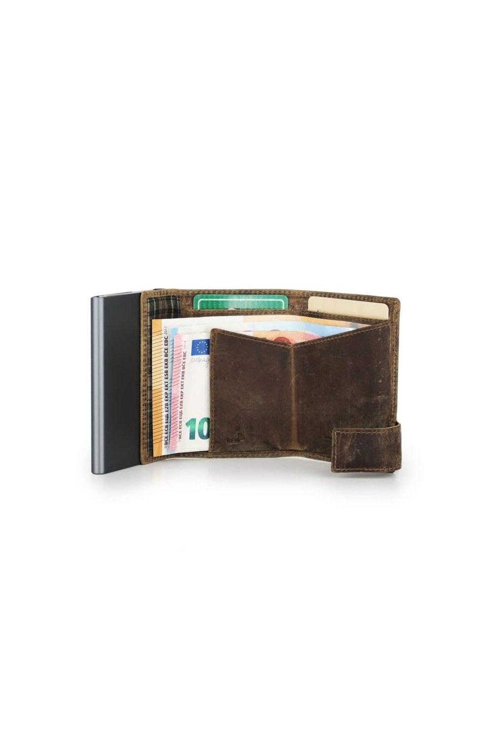 SecWal Card Case XL RV Leather Hunter