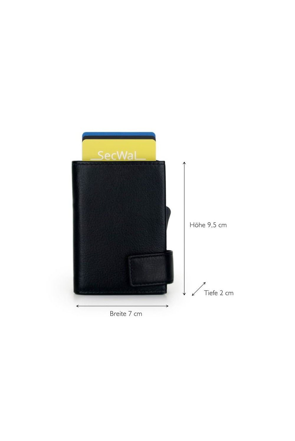 SecWal Card Case XL DK Leather Black