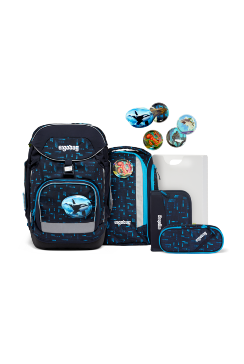 ergobag pack school backpack set 6 pieces TiefseetauchBär new