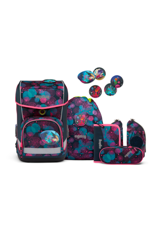 ergobag cubo light school backpack set KorallBär