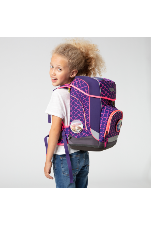 ergobag cubo light school backpack set PerlentauchBär new