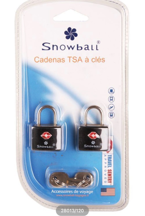 TSA Padlock Snowball Key