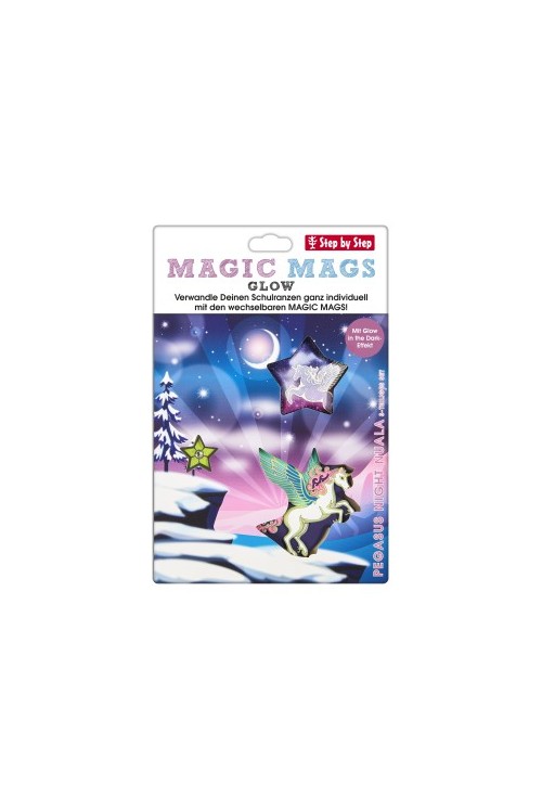 Step by Step Magnetmotiv Magic Mags GLOW Pegasus Night
