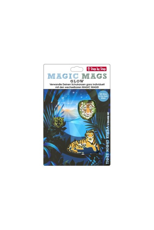 Step by Step Magnet Motif Magic Mags GLOW Tiger Night