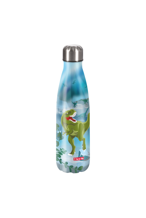 Step by Step drinking bottle stainless steel T-Rex Taro