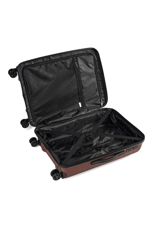 Suitcase Medium AIRBOX AZ18 66cm 4 wheels Metallic Red