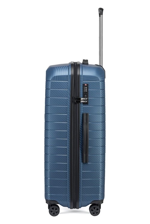 Suitcase L AIRBOX AZ18 74cm 4 wheel Metallic Navy