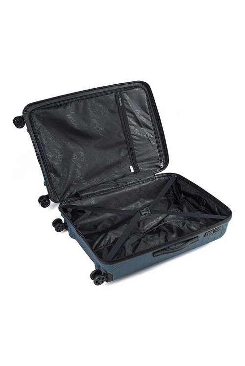 Suitcase L AIRBOX AZ18 74cm 4 wheel Metallic Navy
