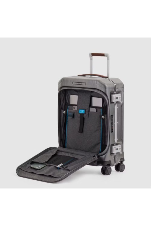 Hand luggage with outer compartment Piquadro PQ-Light M 55cm S