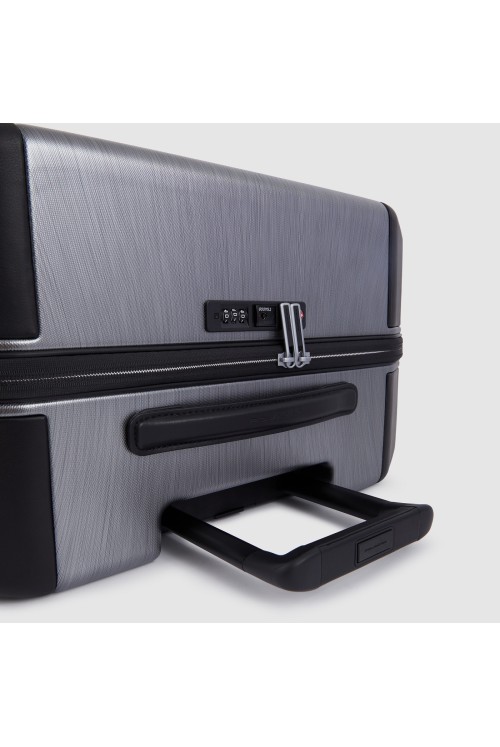 Suitcase L PQ-Light Piquadro 75cm 4 wheels black/gray brushed