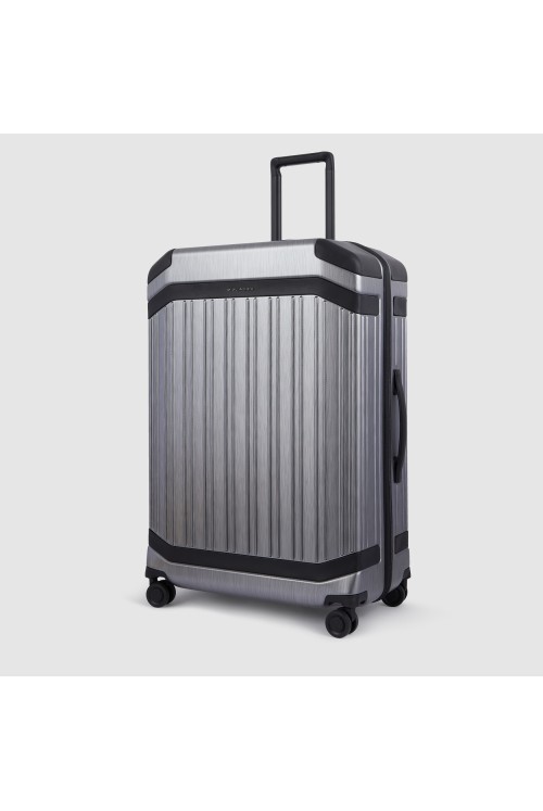 Suitcase L PQ-Light Piquadro 75cm 4 wheels black/gray brushed