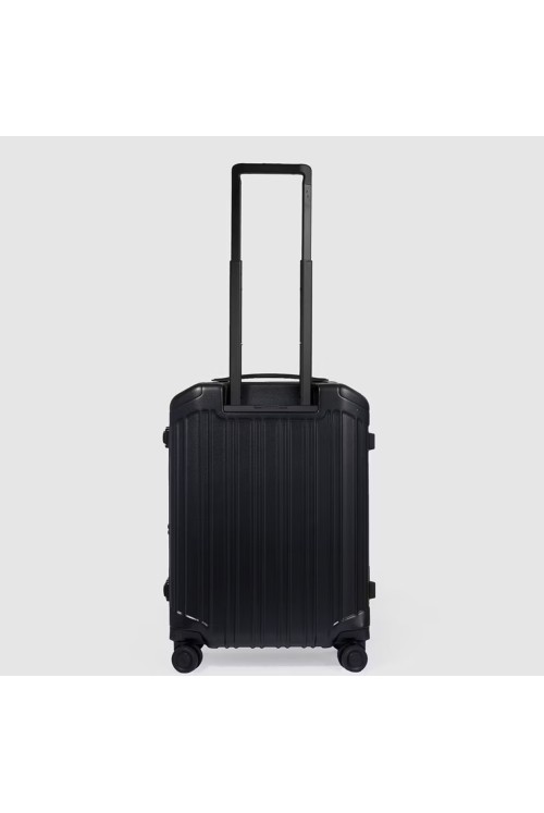 Hand luggage with front pocket Piquadro PQ-Light 55cm S matte black