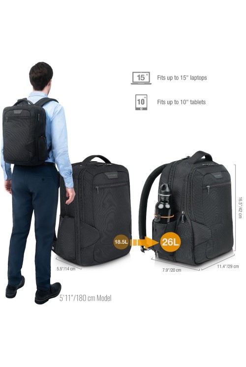Laptop Business Backpack Studio ECO Everki 15 inch expandable