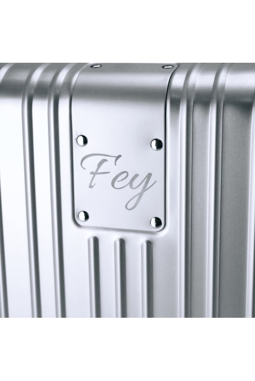 Aluminum suitcase Fey Quant 55 4 wheel hand luggage