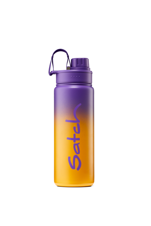 Satch drinking bottle stainless steel Purple Graffiti