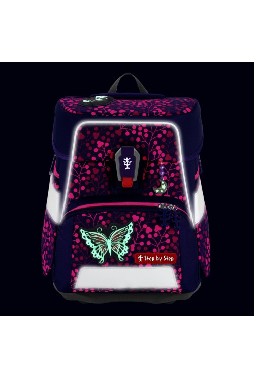School backpack set Step by Step Space 5 pieces Butterfly Night