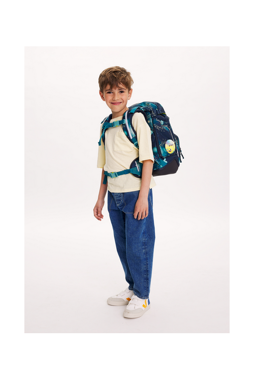 ergobag pack school backpack set 6 pieces RaumfahrBär Glow new