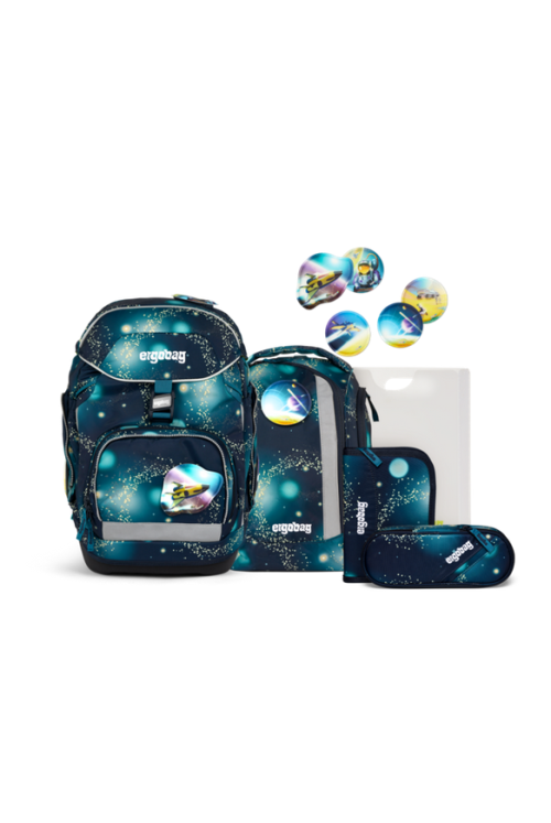 ergobag pack school backpack set 6 pieces RaumfahrBär Glow new