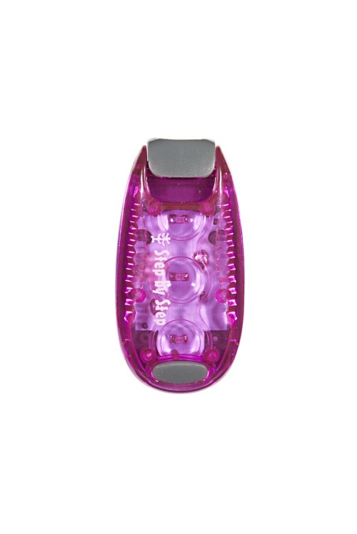 Step by Step LED safety clip light Pink