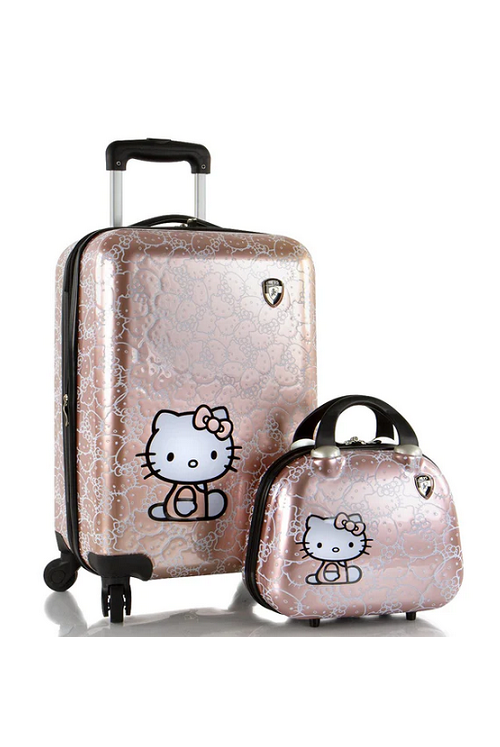 Heys Hello Kitty set bagage à main et trousse de beauté rose