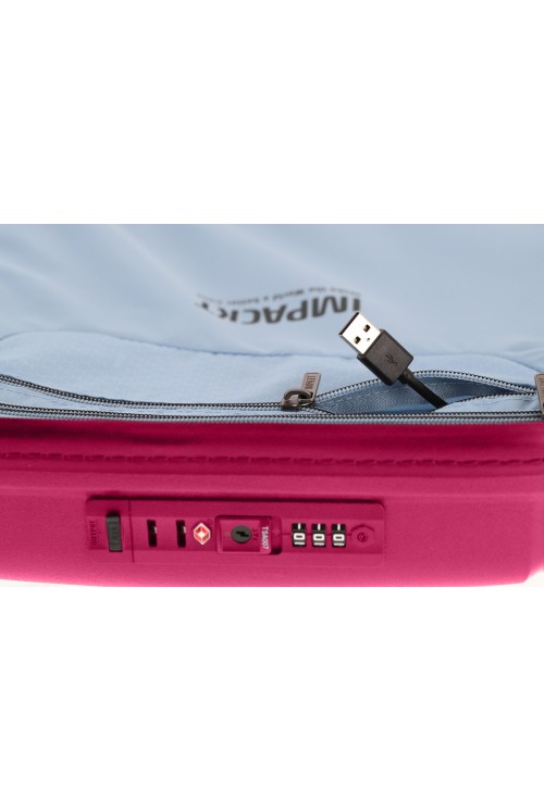 Hand luggage Impackt IP1 55x40x20 cm 4 wheels pink